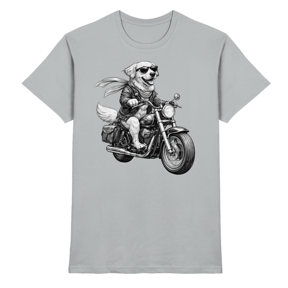 Hund - Motorrad - Premium Shirt
