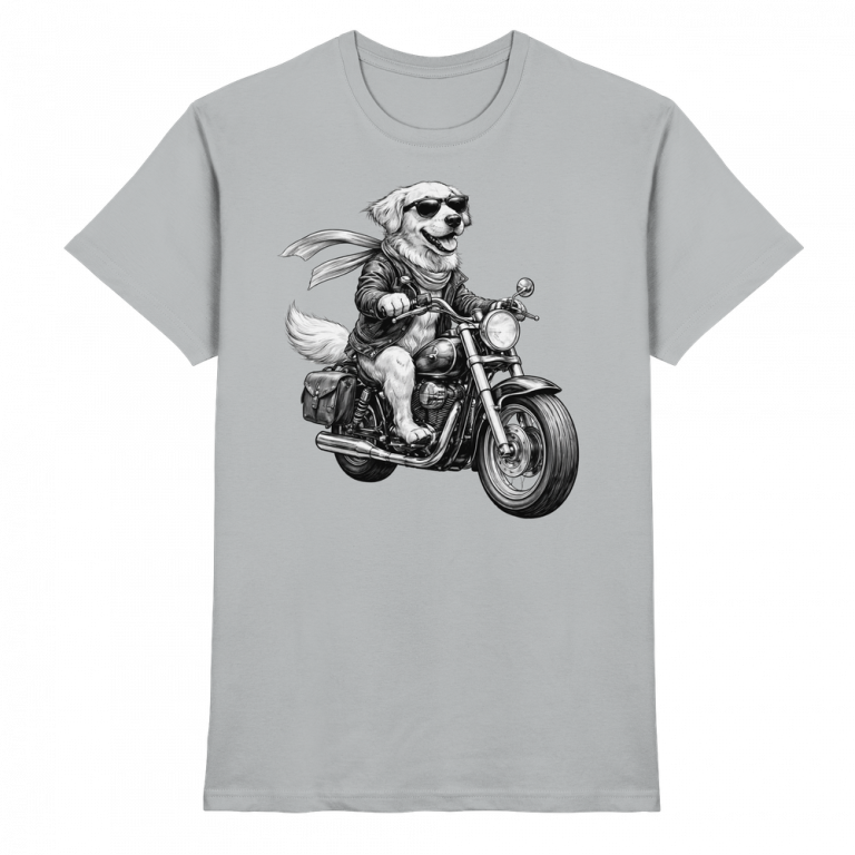 Hund - Motorrad - Premium Shirt